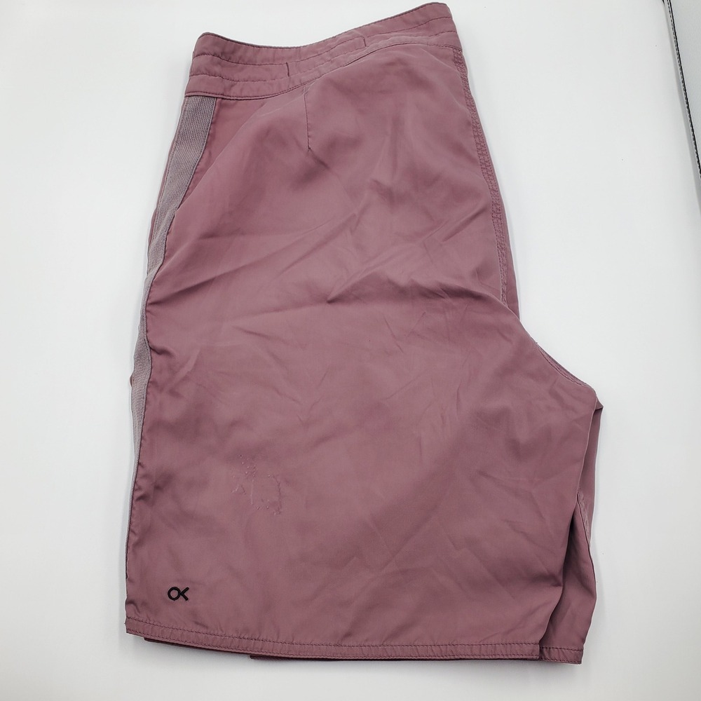 Outerknown Mens Econyl Recycled Nylon Board Shorts Mauve Pink Size 33 flaw
